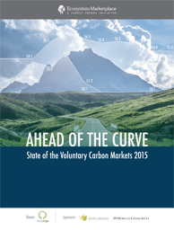 Ahead of the curve: state of the voluntary carbon markets 2015